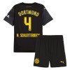 Maillot de Supporter Borussia Dortmund N. Schlotterbeck 4 Extérieur 2024-25 Pour Enfant